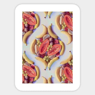 Fruit Salad - a tropical pattern Sticker